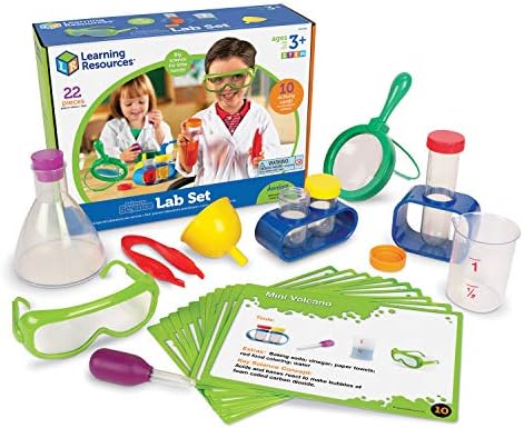 Learning Resources Primary Science Lab Activity Set - Science Kits for Kids Ages 3+ STEM Toys for Toddlers, Science Classroom Decor,Science Experiments