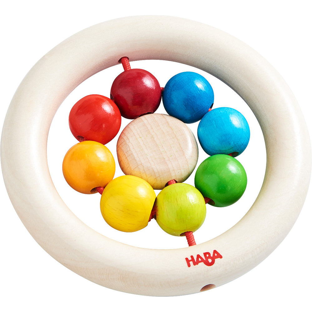 Haba Wooden Clutching Toy Rainbow Balls