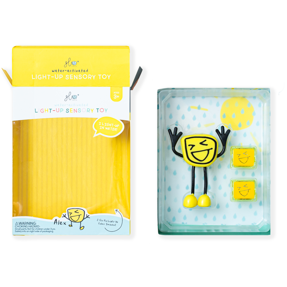 Glo Pals Alex Character with 2 Light-Up Cubes
