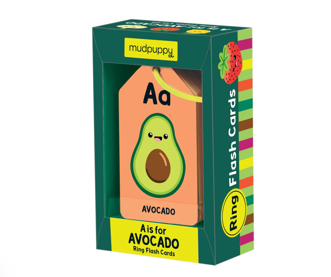Mudpuppy Ring Flash Cards | A is for Avocado