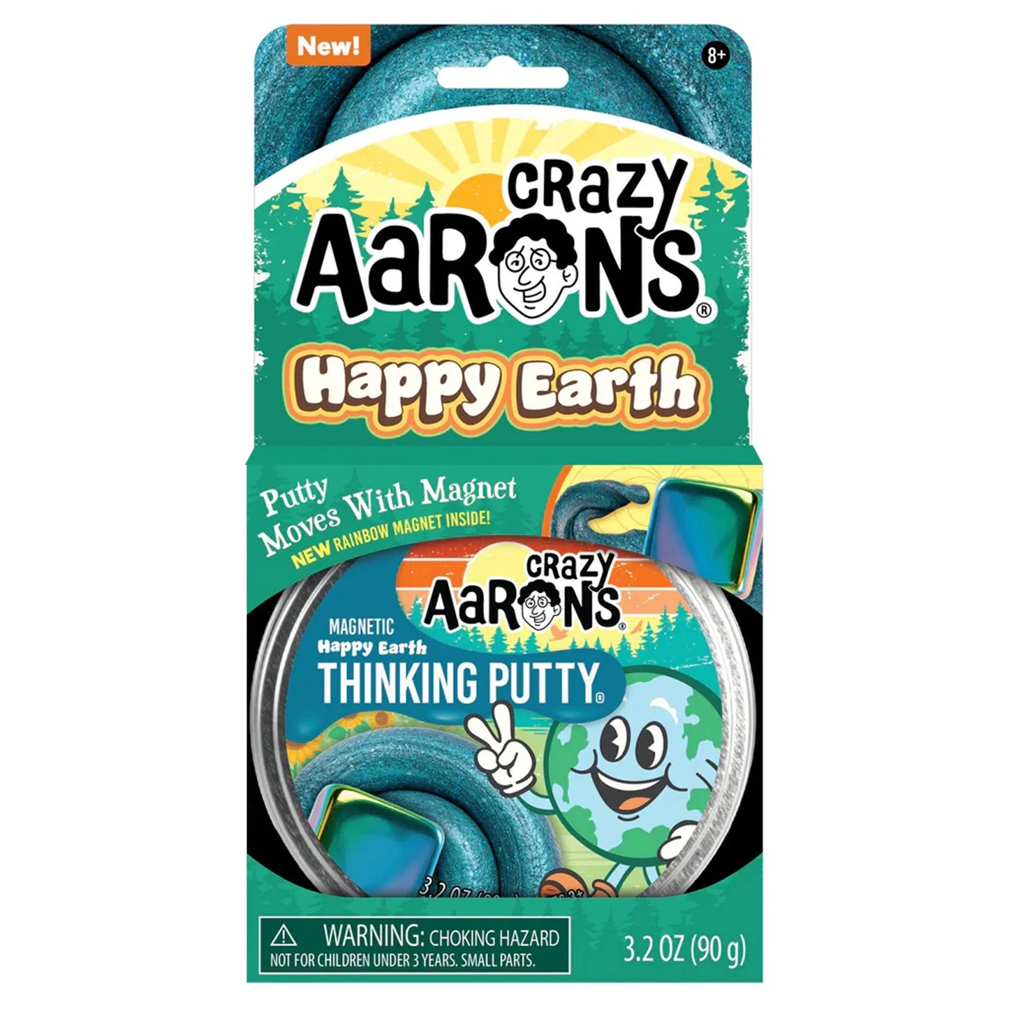 Crazy Aarons Thinking Putty 4" Happy Earth