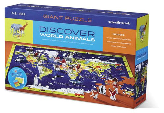 Crocodile Creek Discover Puzzle World Animals