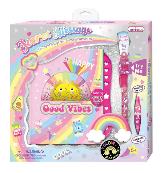Rainbow Secret Message Journal