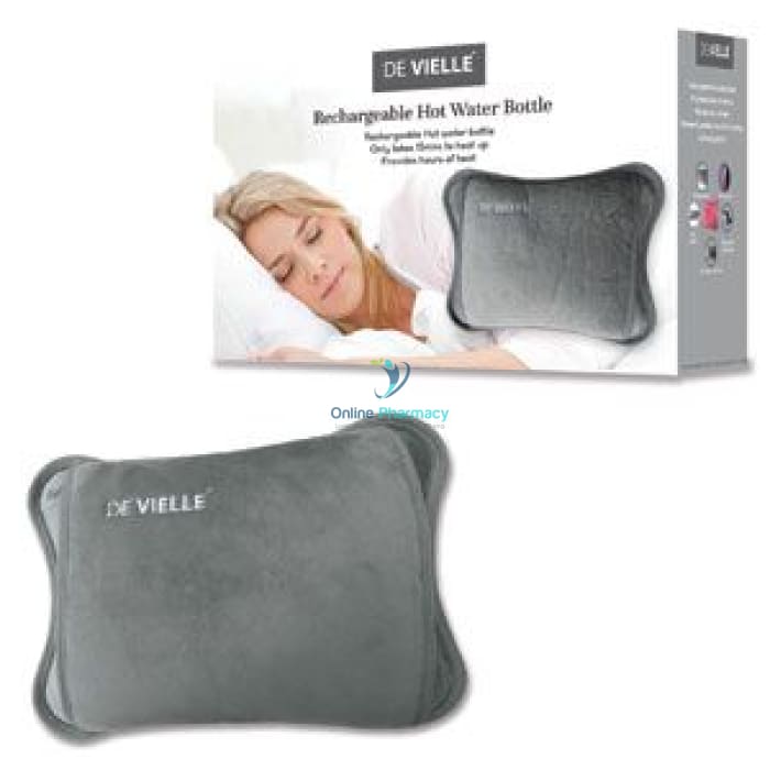 DeVielle Rechargeable Hot Water Bottle - Grey
