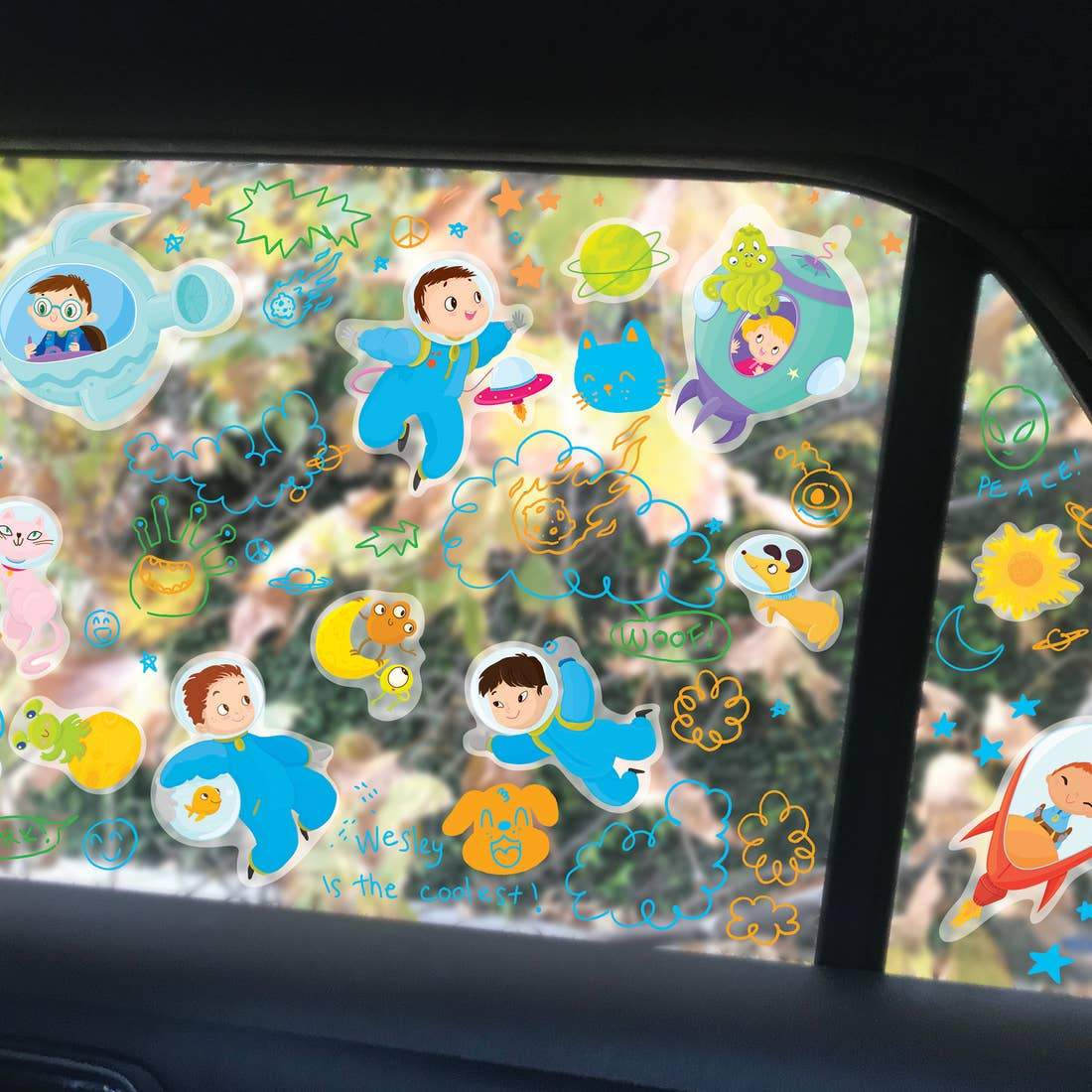 Piggy Story Window Sticker Activity