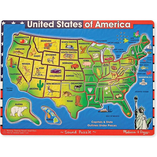 Melissa & Doug U.S.A. Sound Puzzle