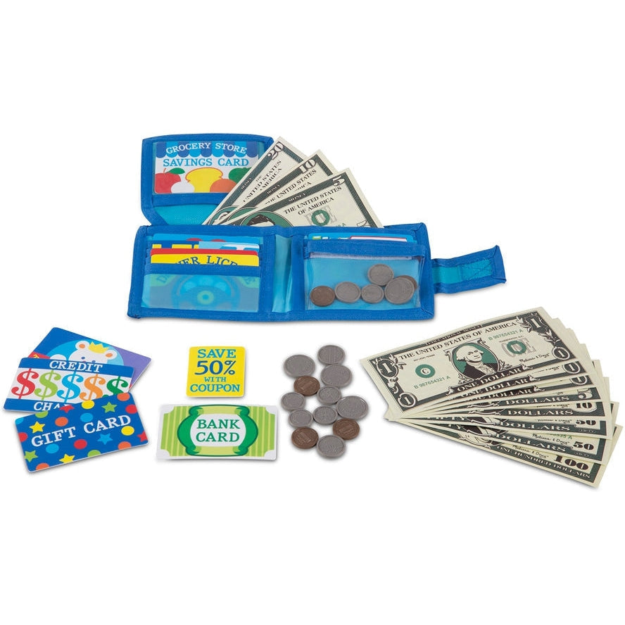Melissa & Doug Pretend-to-Spend Wallet