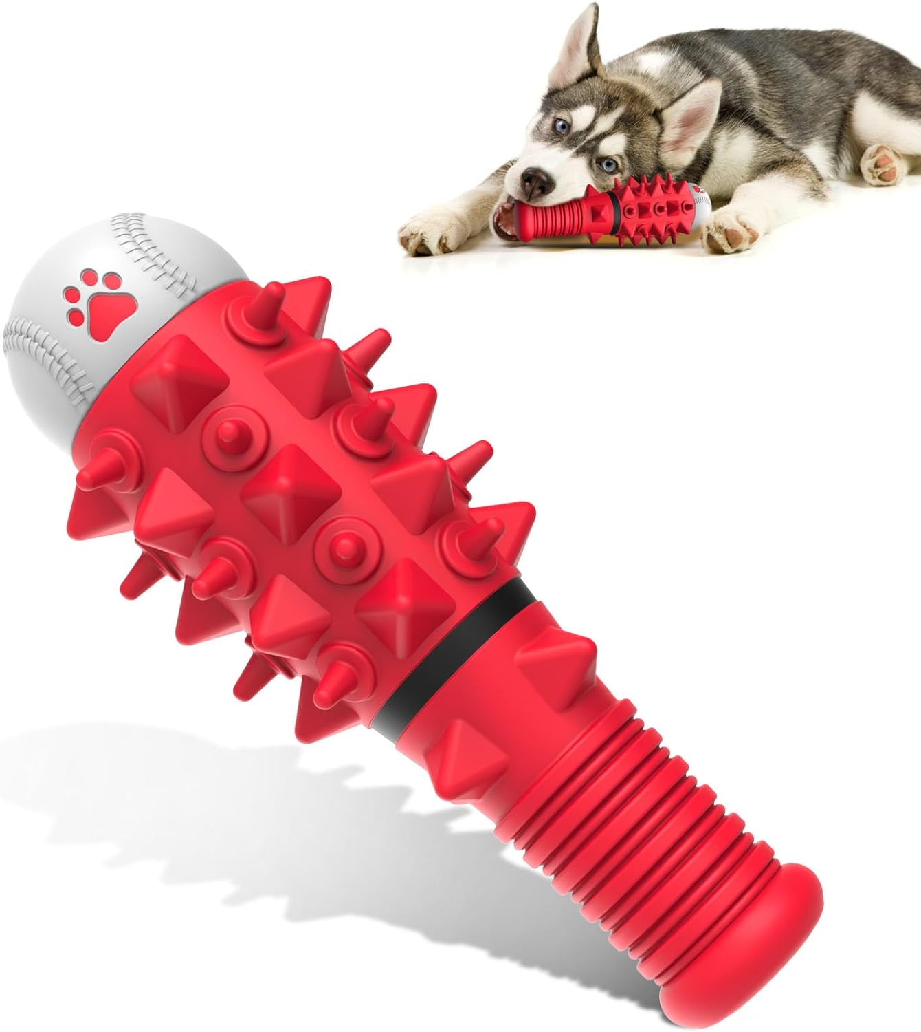 Dog Squeaky Toys for Aggressive Chewers, Durable Dog Chew Toys for Large Medium Breed Dog, Dog Toys, Tough Durable Dogs Toys for Small Medium Large Dogs Aggressive Chewers