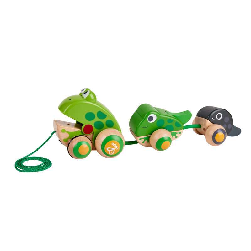 Hape Pull Along Frog Family