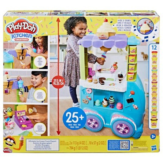 New Play-Doh Kitchen Creations Ultimate Ice Cream Toy Truck Playset