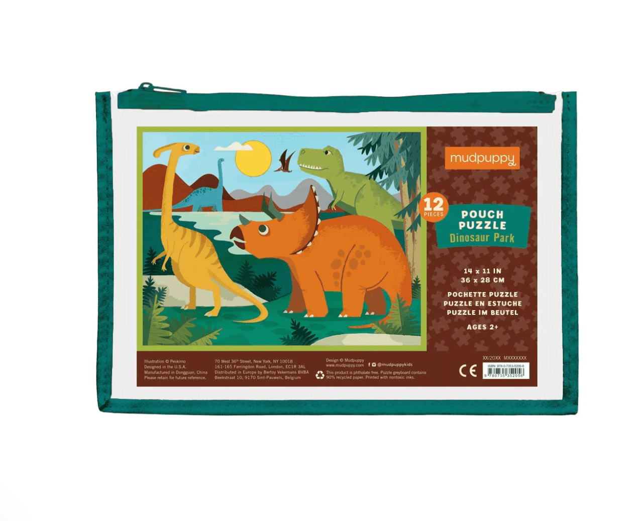 Mudpuppy 12 Piece Pouch Puzzle