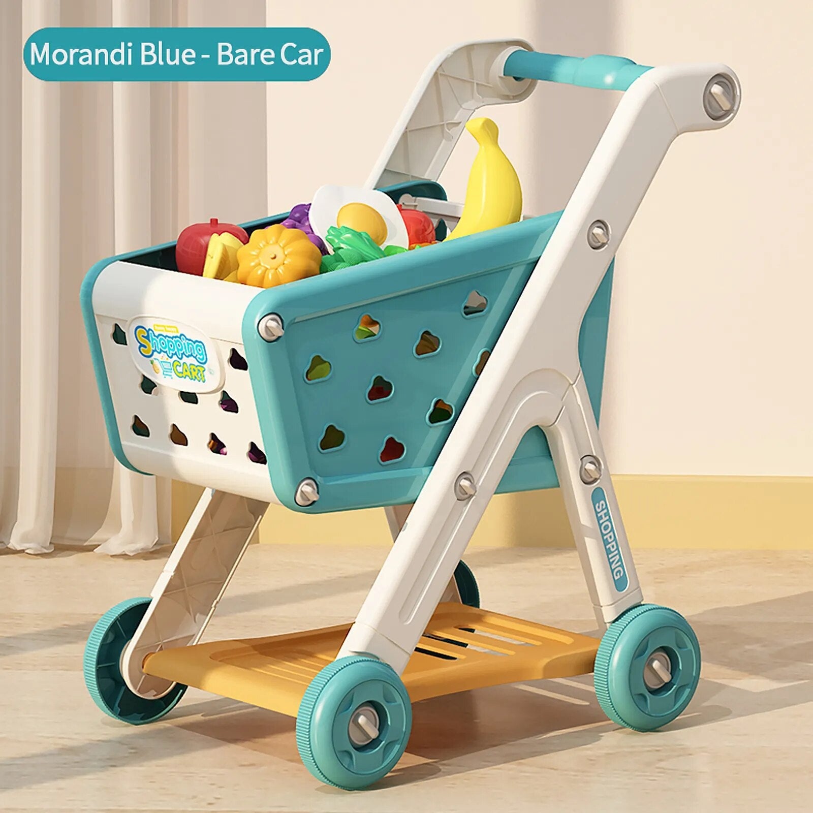 Shopping cart toy baby small trolley children play house fruit cut cut music kitchen supermarket men and girls ShopOnlyDeal