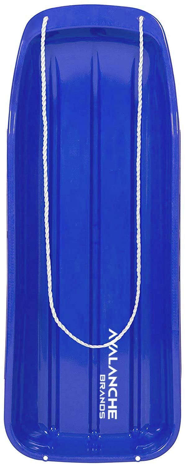 Classic Downhill Toboggan Snow Sled Includes Pull Rope and Handles (48") - Tadpole