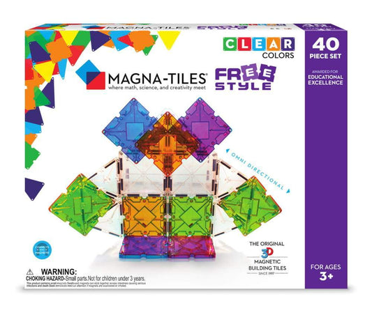 Magna-Tiles Freestyle 40-piece Set With NEW X Shape